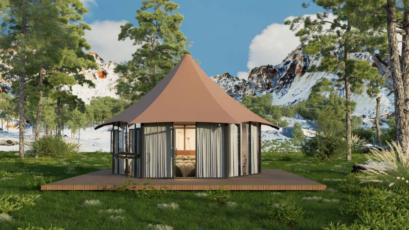 Canvas Glamping Konaklamalar İngiltere Glamping Köyü: Geleneksel Konforlu Otantik Açık Konaklamalar