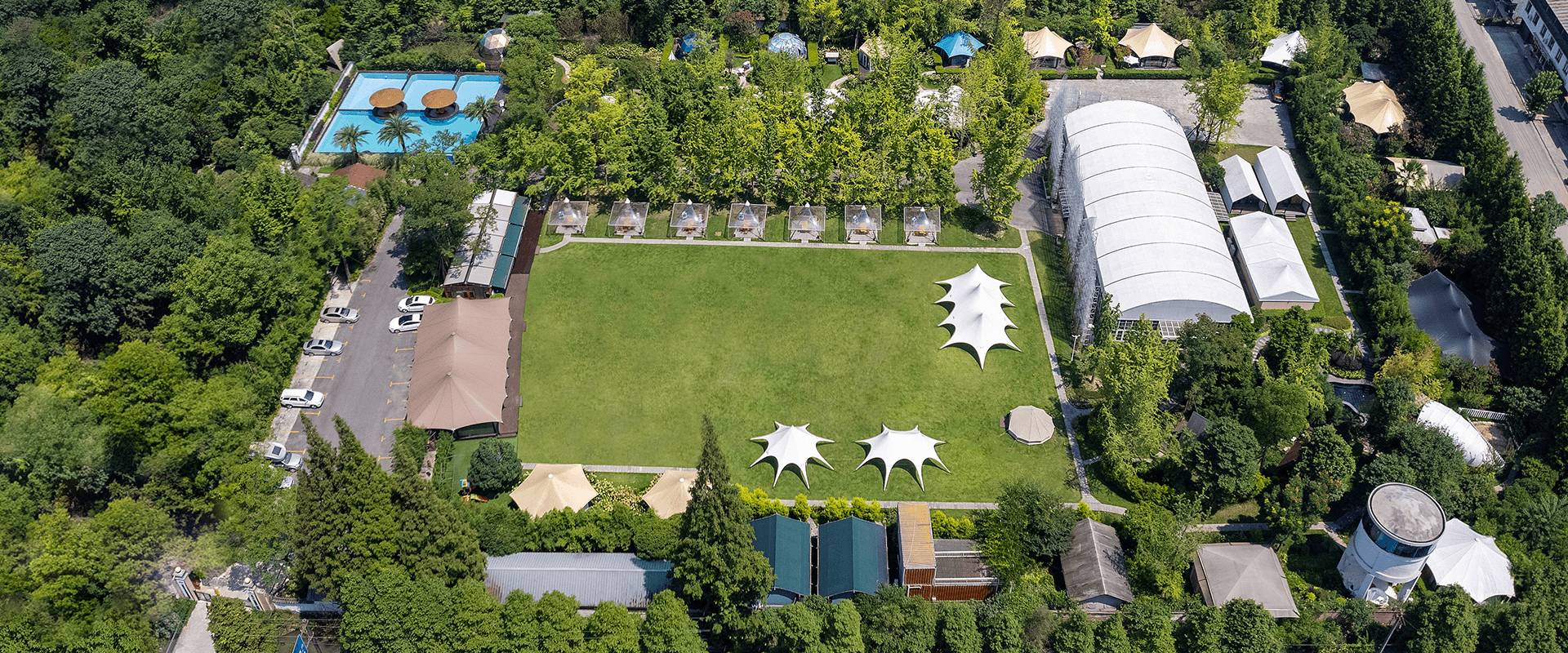 luxury glamping tent experience base