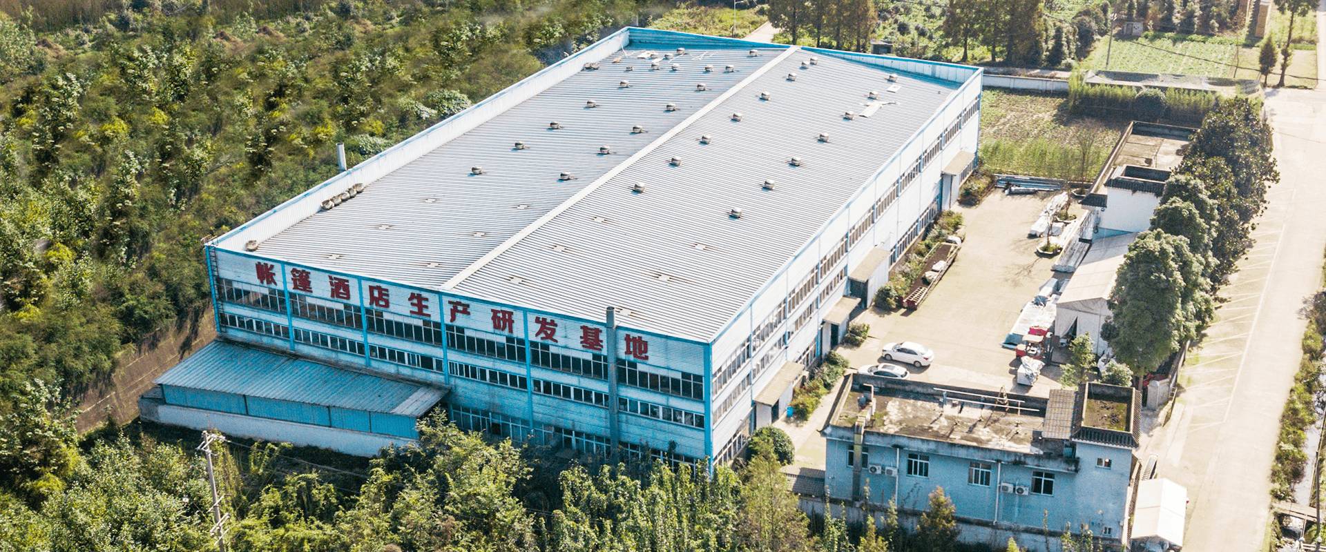 luxury glamping tent production facility