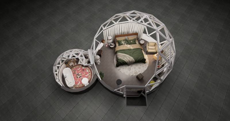 Connected Glass Igloo