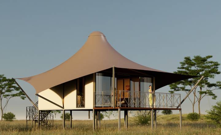 Semi-permanent Tension Membrane Tent - LAVISH Tent