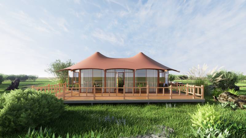 Glass Wall Tent - Family Lodge Tent