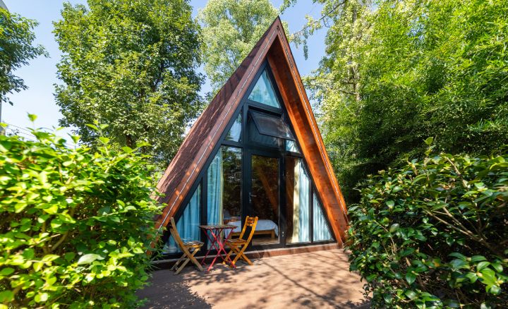A Frame Wooden Cabin